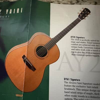 Alvarez Yairi Brochure 90s DY72 DY62 DY61 AY20 image 2