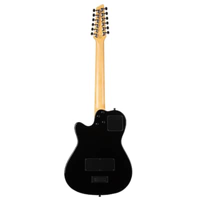 Godin 048588 A12 HG 12-String RH Acoustic Electric Guitar with Gigbag-Black (Demo Unit) image 2