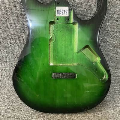 Green Burst Solid Basswood Guitar Body DIY Project image 6