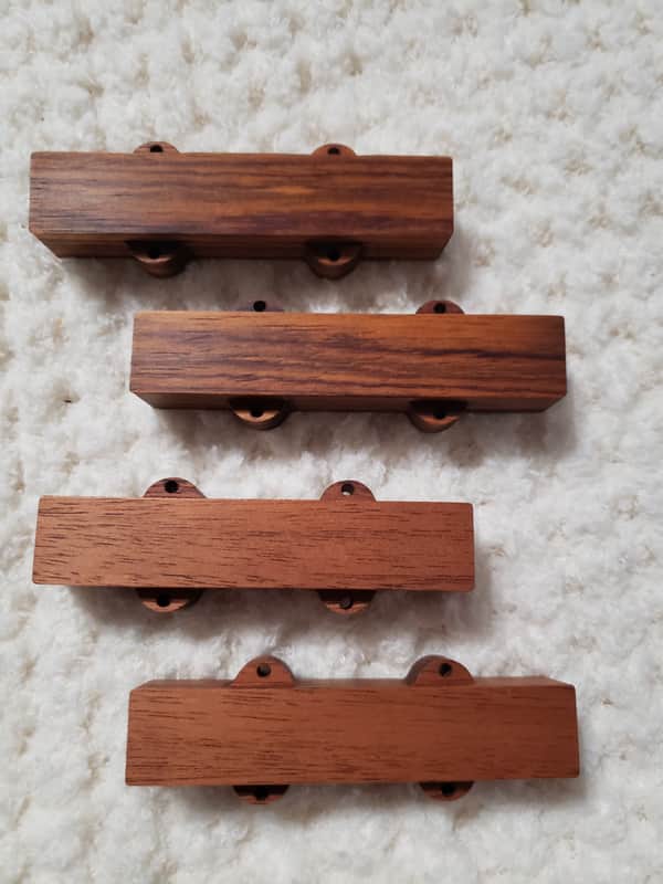 Guilford Jazz Mahogany and cocobolo pickup covers image 1