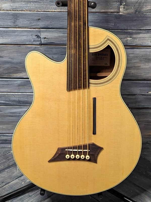 Warwick RockBass Left Handed Alien Deluxe 5 String Fretless Acoustic Electric Bass image 1