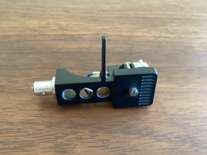Technics Headshell w/Low hour Shure M44-7 Cart- Black image 1