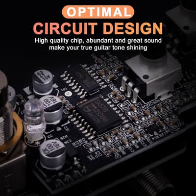 Pocket Metal Guitar Pedal, AKLOT Electric Effects Pedals Distortion Sounds Mini Single Type DC 9V True Bypass image 6