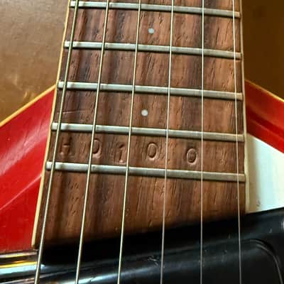 Red Mosrite Combo serial # 10 image 9