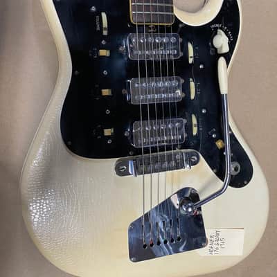 Hofner Galaxie 176 White 1960s Electric Guitar image 3