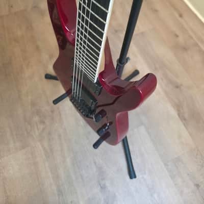 Jackson DK7Q Pro Dinky Transparent Red 2014 EMGs image 8