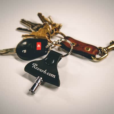 Reverb Drum Key Leather Keychain image 1
