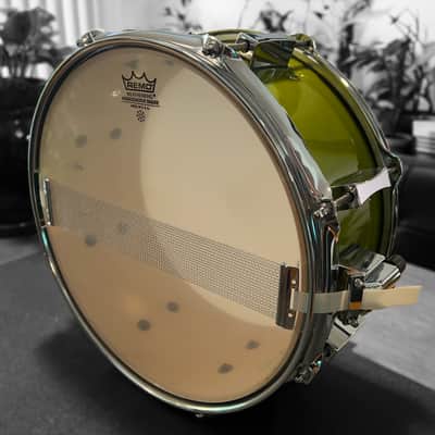 Pork Pie 6 x 13-Inch Maple Snare in Kermit The Frog Green Lacquer (2000) image 12