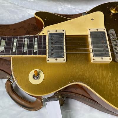 NEW! Gibson Custom Shop '57 Les Paul Gold Top Reissue Ultra Heavy Murphy Lab - Authorized Dealer - ONLY 8.5 lbs! - G06413 image 10