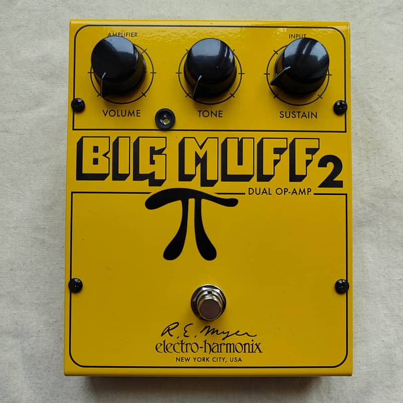 Electro-Harmonix / JHS Third Man Hardware Big Muff 2 Dual Op-Amp Fuzz 2026 Yellow image 1