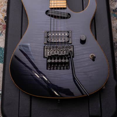 ESP Maverick Custom Shop 2000 - Transparent Purple Flamed Maple Top image 4
