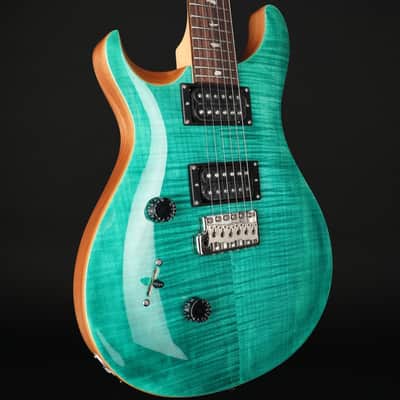 PRS SE Custom 24 Left-Handed in Turquoise with Gig Bag #F080040 image 2