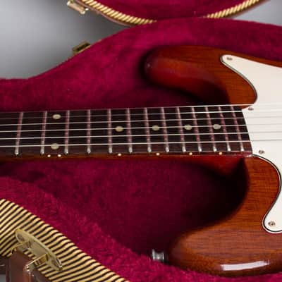 Epiphone  Coronet SB-533 Solid Body Electric Guitar (1963), ser. #107934, tweed hard shell case. image 14