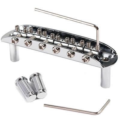 Mustang jazzmaster jaguar adjustable saddles guitar bridge image 3