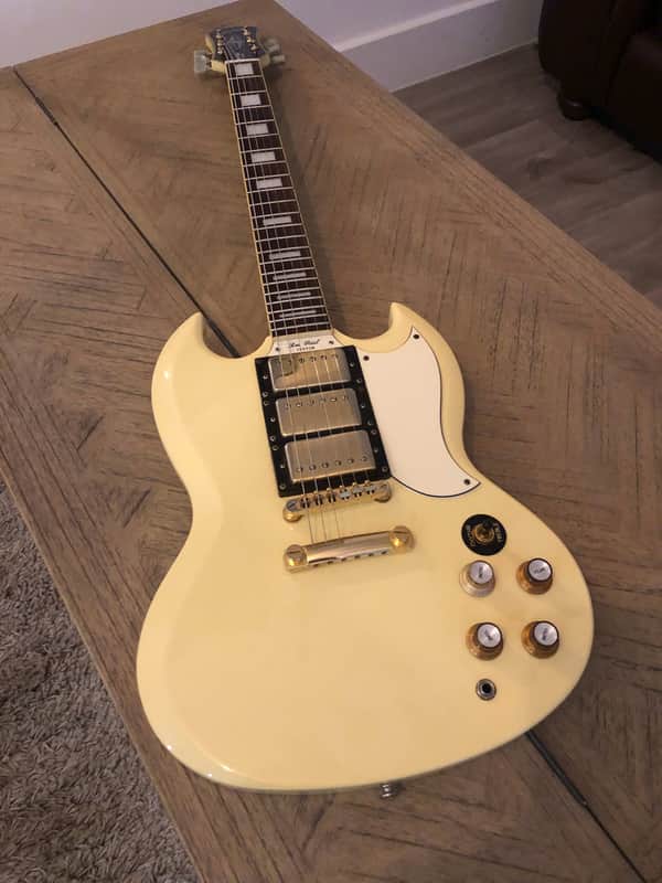 Epiphone SG Custom Three Pickup Les Paul Made in Korea 2000 Cream