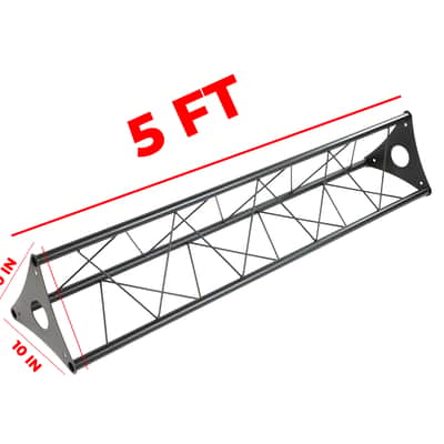 3 MR DJ LSBT5-10 5FT X 10" Triangle Bolted Truss Extension Heavy Duty DJ Lighting Truss Segment image 3