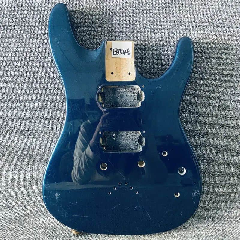 Metallic Blue HH Guitar Basswood Body image 1
