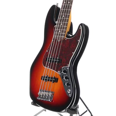 Fender Certified Pre-Owned American Professional II Jazz Bass V, Rosewood Fingerboard, 3-Color Sunburst (M4) (48915) image 4