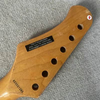 Eko Maple Wood Guitar Strat Style Neck, Rosewood Fingerboard 22 Frets image 3