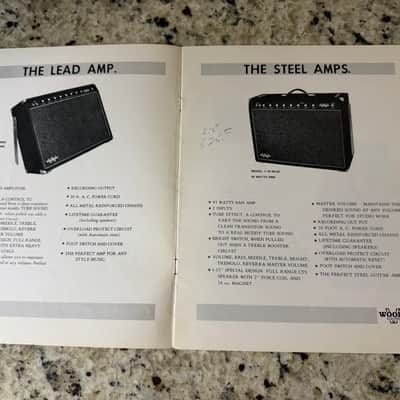 Woodson Catalog 70s Guitar Amp PA the lead amp the steel amps image 2
