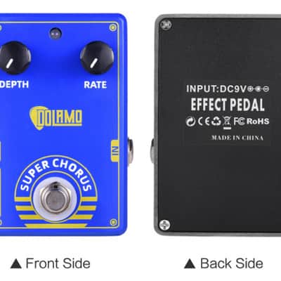 Dolamo  D3  super chorus - chorus pedal with guitar effect 2020 Blue image 3
