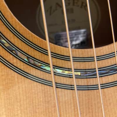 Zager ZAD20 - Natural-EZ Play acoustic guitar with premium hard case image 5