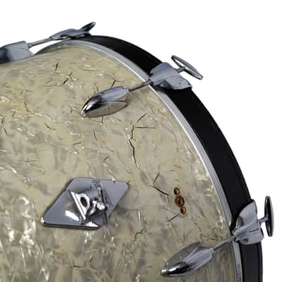 Used Gretsch Vintage 60s-70s Player's Kit White Marine Pearl 13, 16, 20 image 5