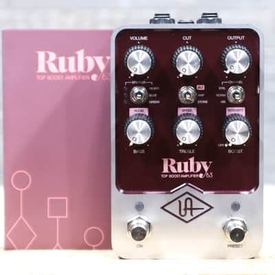 Universal Audio Ruby '63 Top Boost Amplifier UAFX Dual-Engine Effect Pedal w/Box image 7