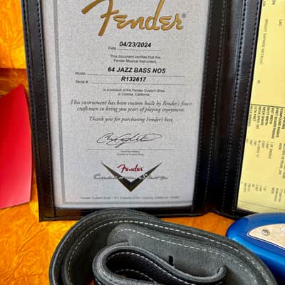 Fender Jazz Bass 1964 Custom Shop 2024 Bright Saphire Metallic NOS image 19
