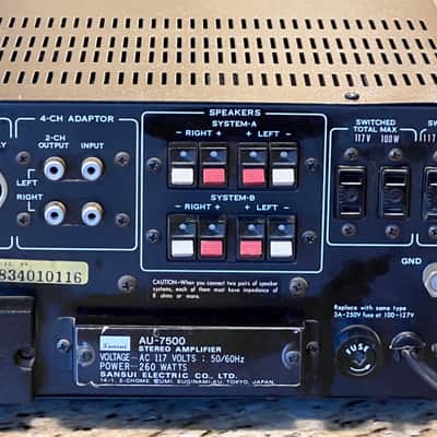 SANSUI AU-7500 Integrated Amplifier - Cleaned/Tested/Nice image 13
