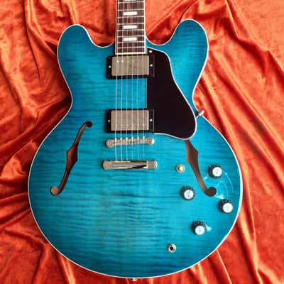 Gibson ES-335 Figured Ocean Water Perimeter * RARE Demo Model * image 4