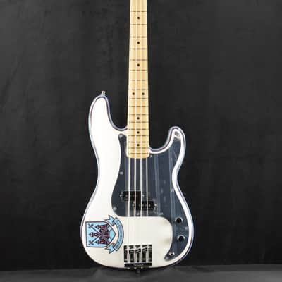 Fender Steve Harris Precision Bass Olympic White Maple Fingerboard image 2