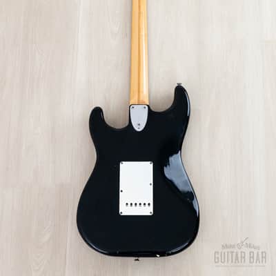 1975 Fender Stratocaster Vintage Guitar Black w/ Case image 3