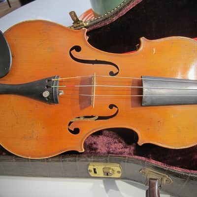 Jérôme Thibouville-Lamy (J.T.L.) Stradivarius Copy 4/4 French Circa-1930s-1940s-Light Yellow Brown Varnish image 5