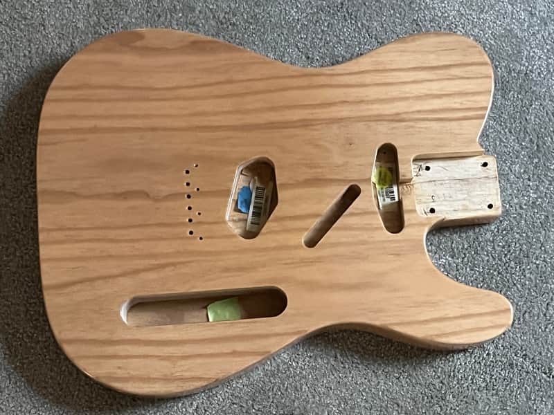 Fender American Vintage Telecaster Ash 2020s guitar body BLEM natural image 1