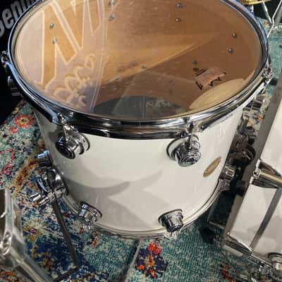 David Palmer's Rod Stewart DW, Collectors Series 4-Piece Custom Maple Set, Stunning! 2008 - White Glass image 15