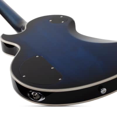 Schecter 2593 Left-handed Solo-II Supreme See Thru Blue Burst image 13