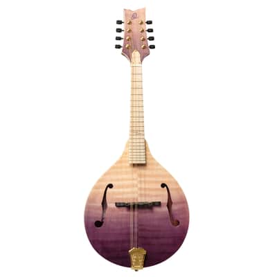 Ortega RMA200PF Americana Series A-Style Solid Flamed Maple Top Maple Neck 8-String Mandolin w/Croco Leather Case image 4