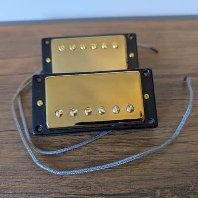 2013 Gibson 57 Classic and 57+ Plus Humbucker Pickup Set Gold image 2