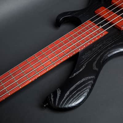 Maruszczyk 5 String Bass Frog Beta 5 A Bass Matte Black Bassculture Pickups New!! image 4