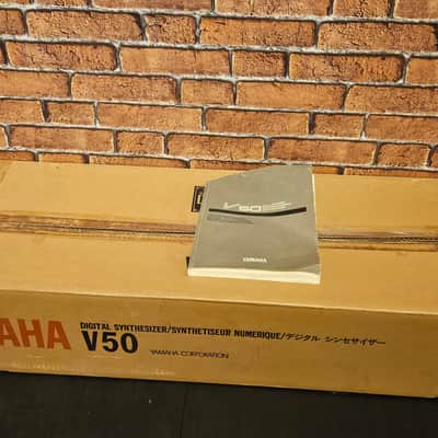 Yamaha V50 FM Synthesizer 1989 - Black image 4