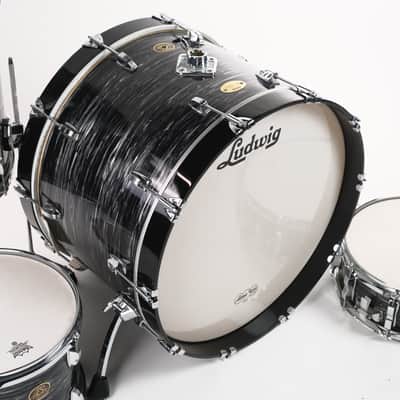Ludwig 90th Anniversary Limited Edition Classic Maple Vintage Black Oyster Pearl Owned by Travis Barker image 7