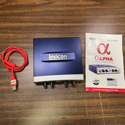 Lexicon Alpha USB Digital Recording Interface - LEXALPHAV - w/USB Cable image 1