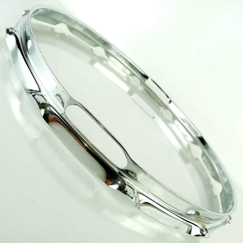 Ludwig 14"80s 12Lug 2.3mm Resonant Marching Snare Drum Rim/Hoop Triple Flange US image 1