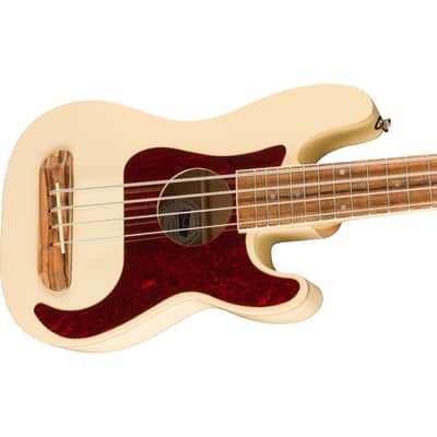 Fender Fullerton Precision Bass Ukulele Olympic White - Fretted Bass Ukulele Bild 3