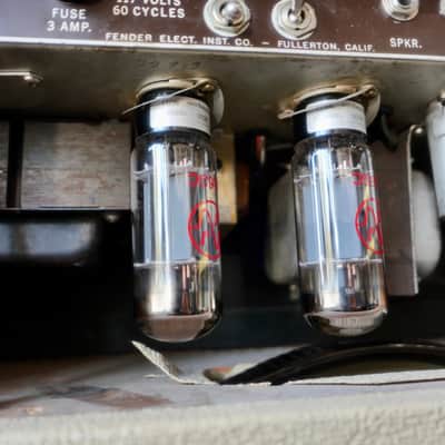 Fender 1962 Brownface Bassman (Piggyback Head and Cabinet) image 6