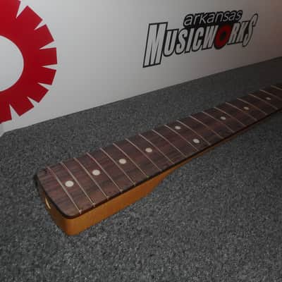 Fender Strat Neck, Maple, Rosewood Fingerboard, Nitro Finish - #SRNF-C image 3