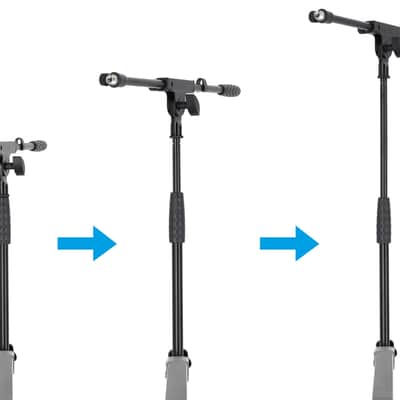 Rockville Z55 Z-Style 2-Tier Keyboard Stand+Bag+Mic/Tablet Stand Attachment image 9