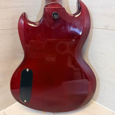 Aileen Music EU240 SG-Style Solid Body Electric Soprano Ukulele Cherry Red image 5