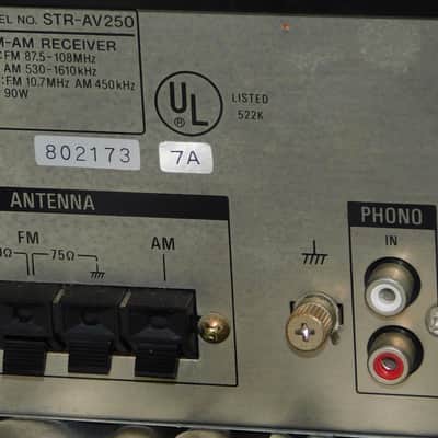 Sony STR-AV250 stereo receiver with phono input image 7